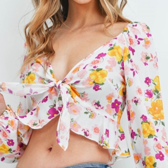 COUNTRY DOLLZ Floral crop Top - Picture 4 of 7